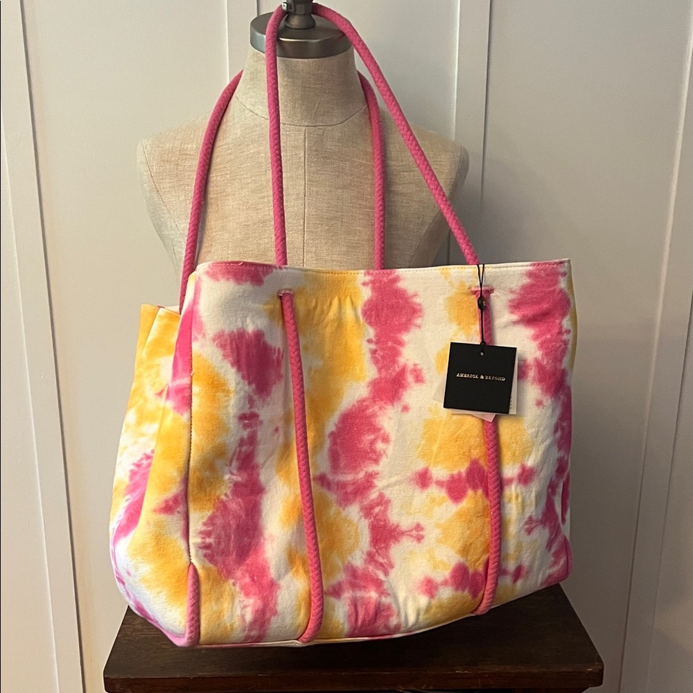 Colorful Tie-Dye Tote Bag